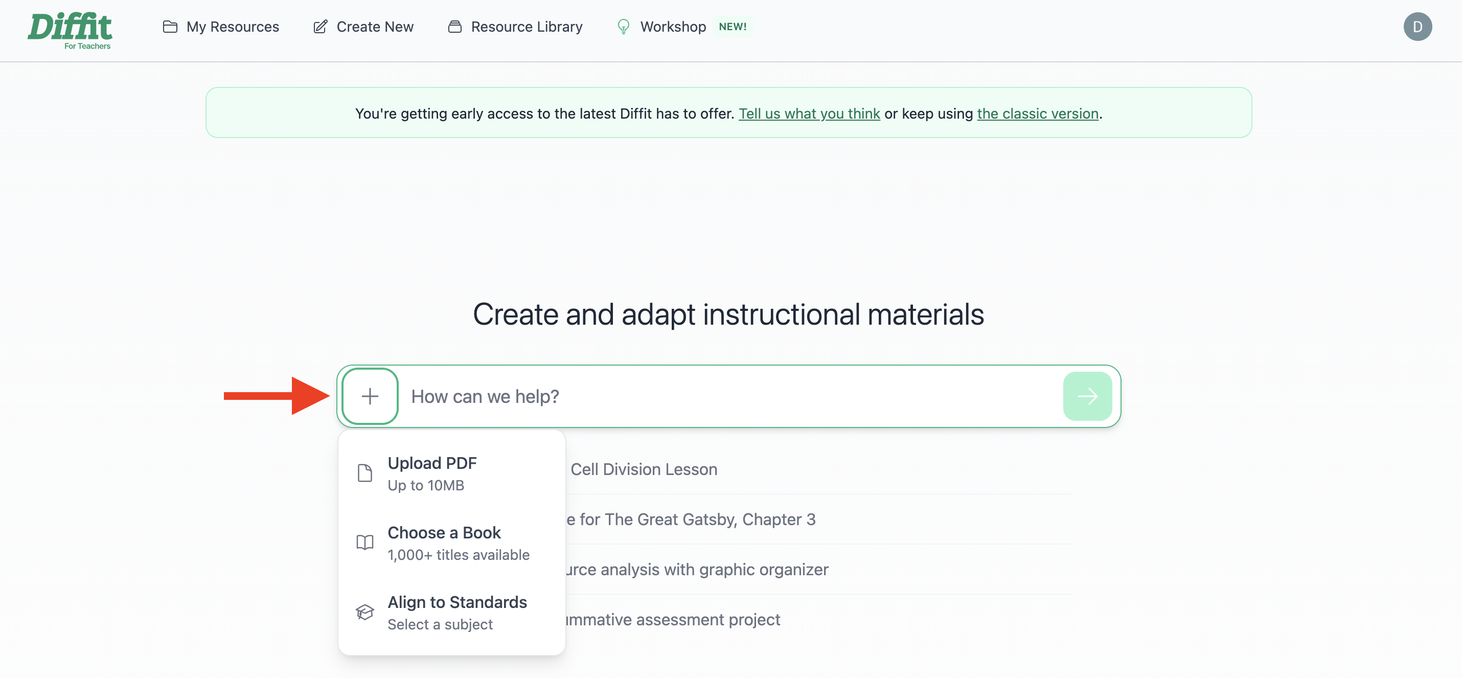How do I use state standards to generate a resource with Diffit? – Help ...